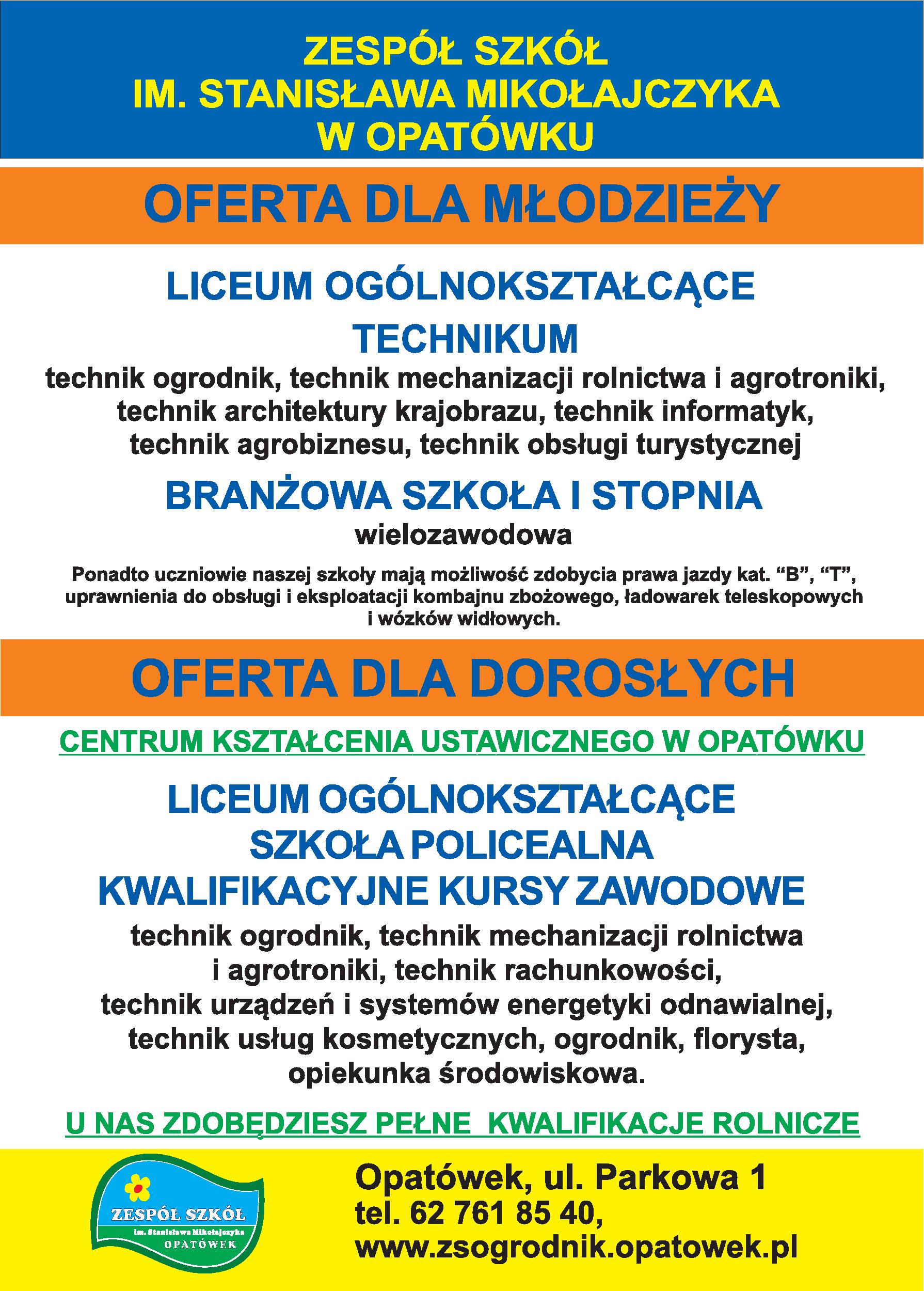 plakat szkolny 2023