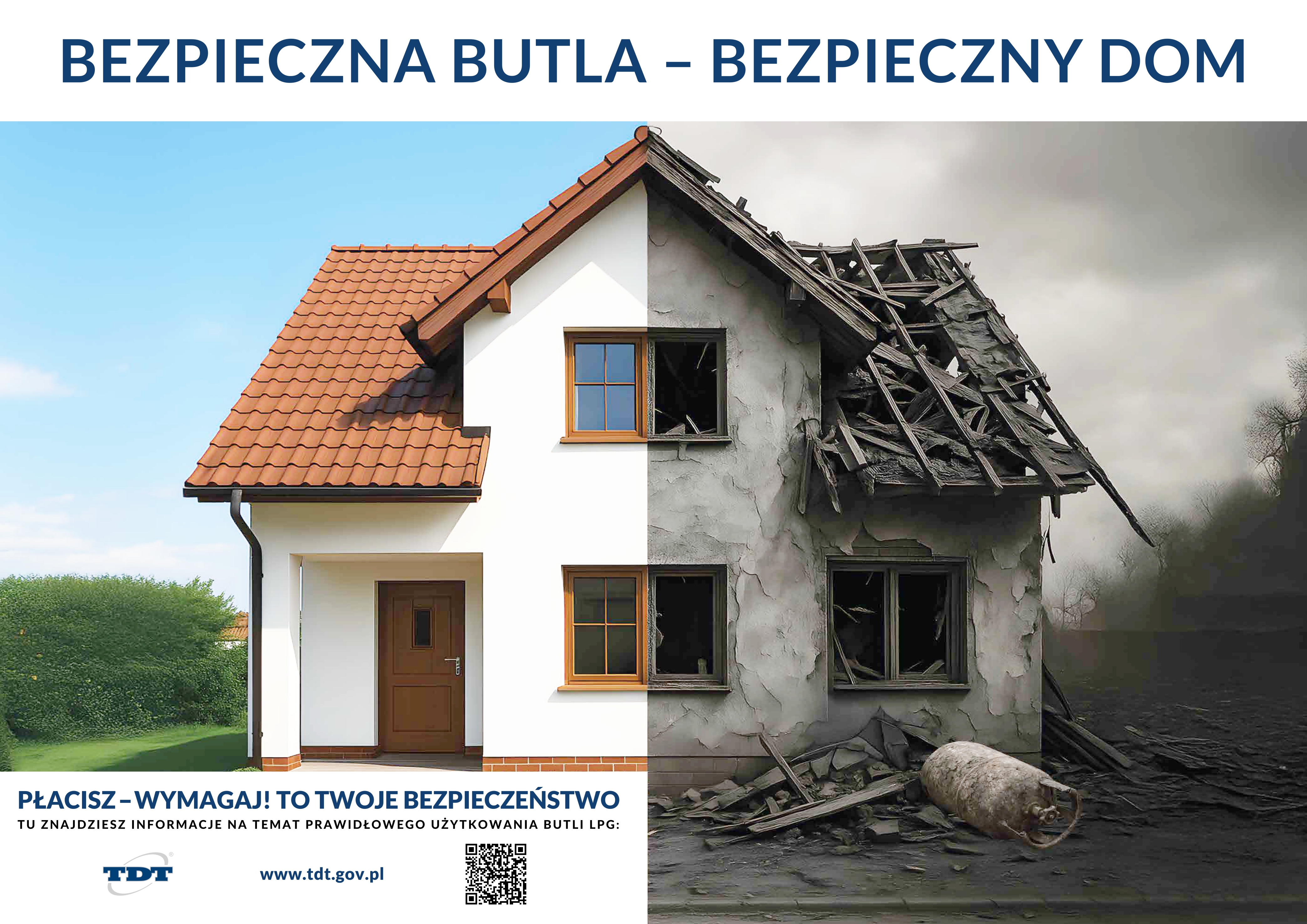 BEZPIECZNA BUTLA BEZPIECZNY DOM plakat page 0001