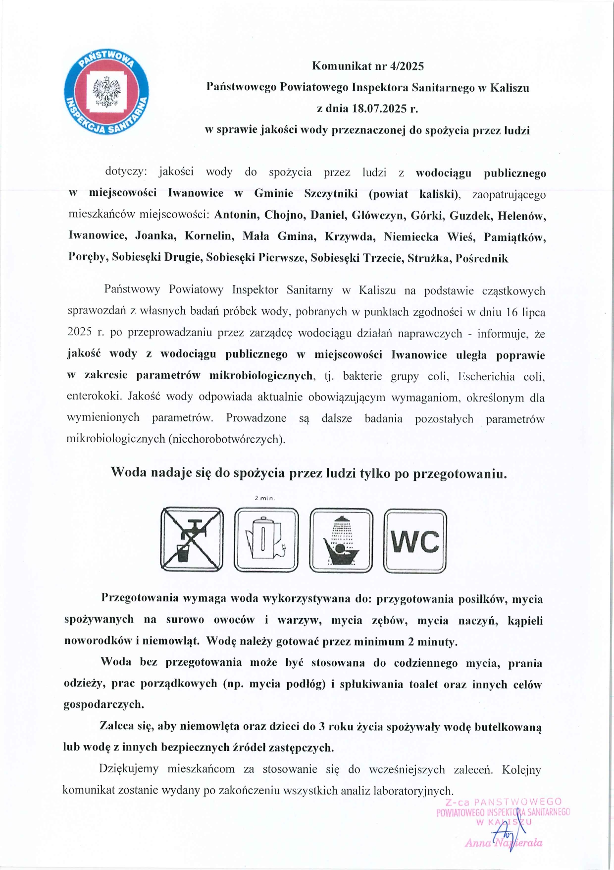 komunikat 4 2025 wodciąg Iwanowice 5f9d06f4 b89d 418c 9dbb 8fdd32210466 page 0001