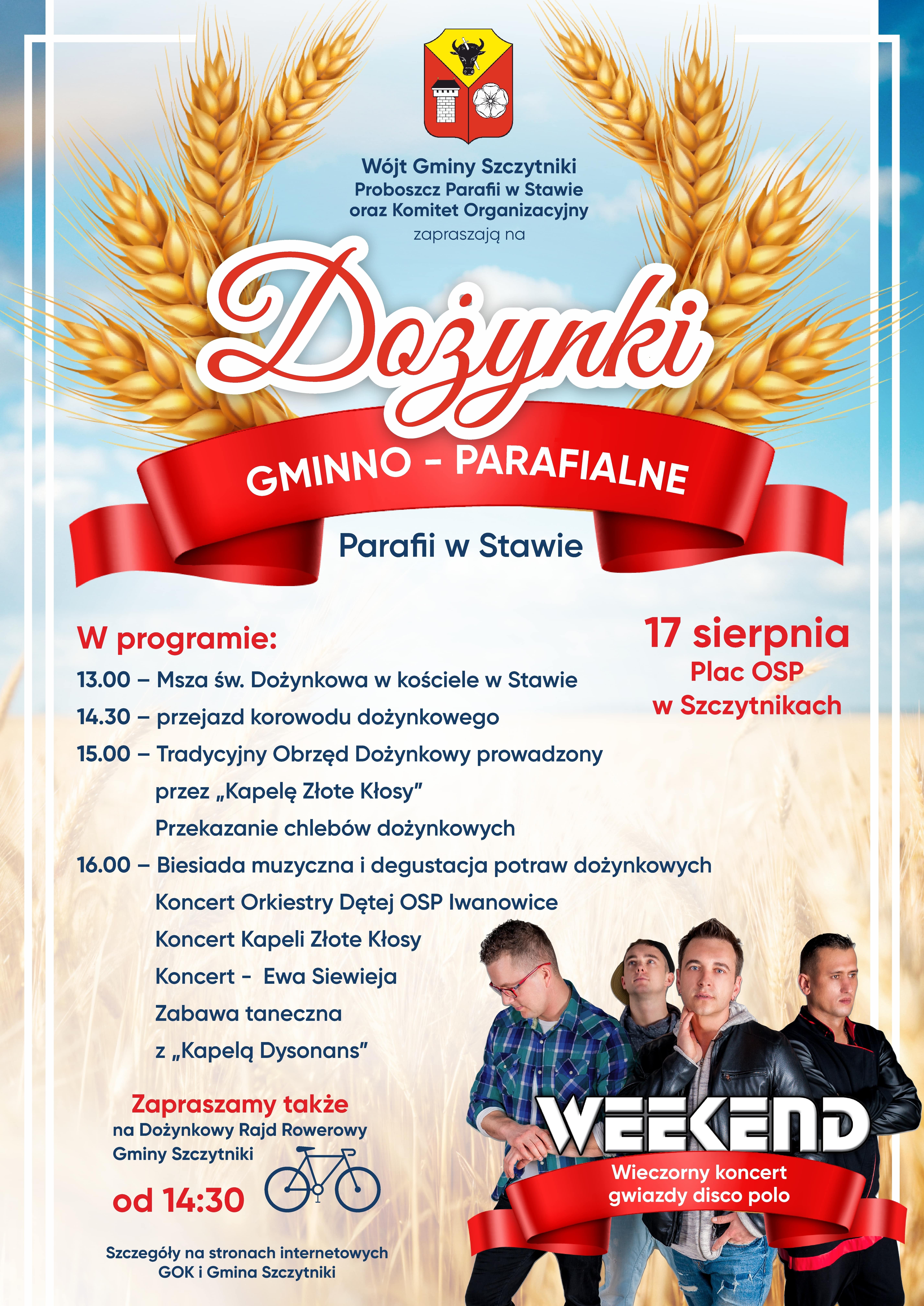Plakat Szczytniki dożynki 2025 min
