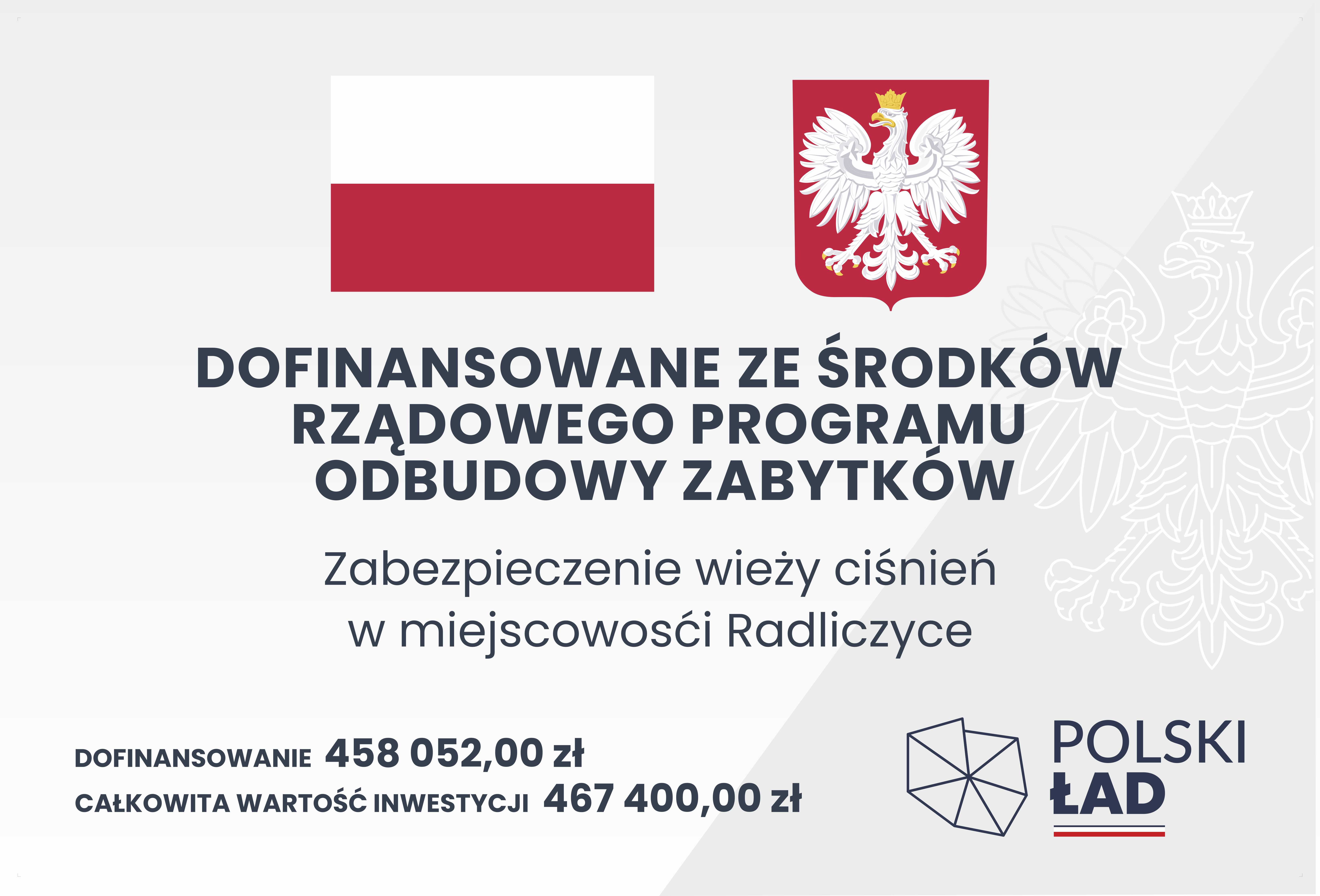 001 gmina szczytniki tablica unijna polski lad zabezpieczenie wiezy cisnien radliczyce 180x120cm